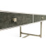 Anthracite Faux Shagreen Coffee Table with Silver Base