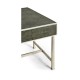 Anthracite Faux Shagreen Coffee Table with Silver Base