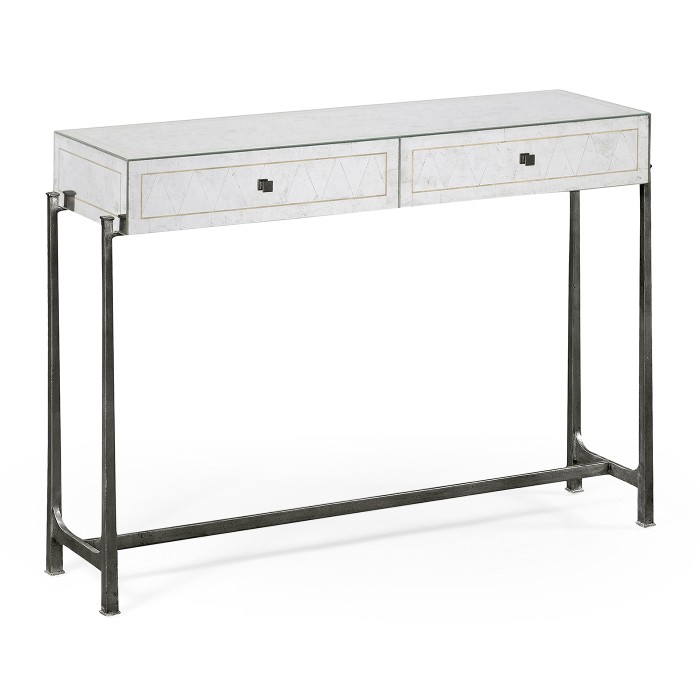 Églomisé & Bronze Console