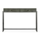 Anthracite Faux Shagreen & Bronze Console