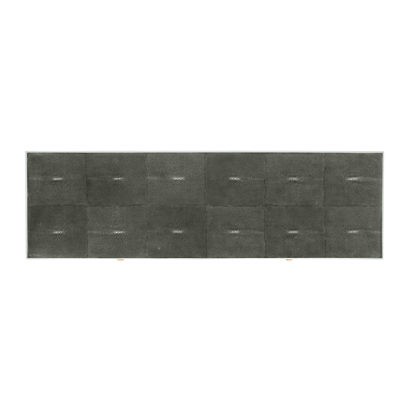 Anthracite Faux Shagreen & Gilded Console 