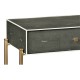 Anthracite Faux Shagreen & Gilded Console 