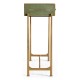 Green Faux Shagreen & Gilded Console 