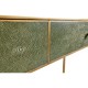 Green Faux Shagreen & Gilded Console 