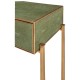 Green Faux Shagreen & Gilded Console 
