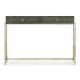 Faux Anthracite Shagreen & Silver Console