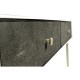 Faux Anthracite Shagreen & Silver Console