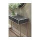 Faux Anthracite Shagreen & Silver Console
