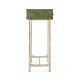 Green Faux Shagreen & Silver Console