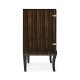Rectangular Curved Art Deco Macassar Ebony High Lustre Sideboard
