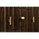 Rectangular Curved Art Deco Macassar Ebony High Lustre Sideboard