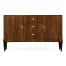 Art Deco curved sideboard with stainless steel (High lustre)