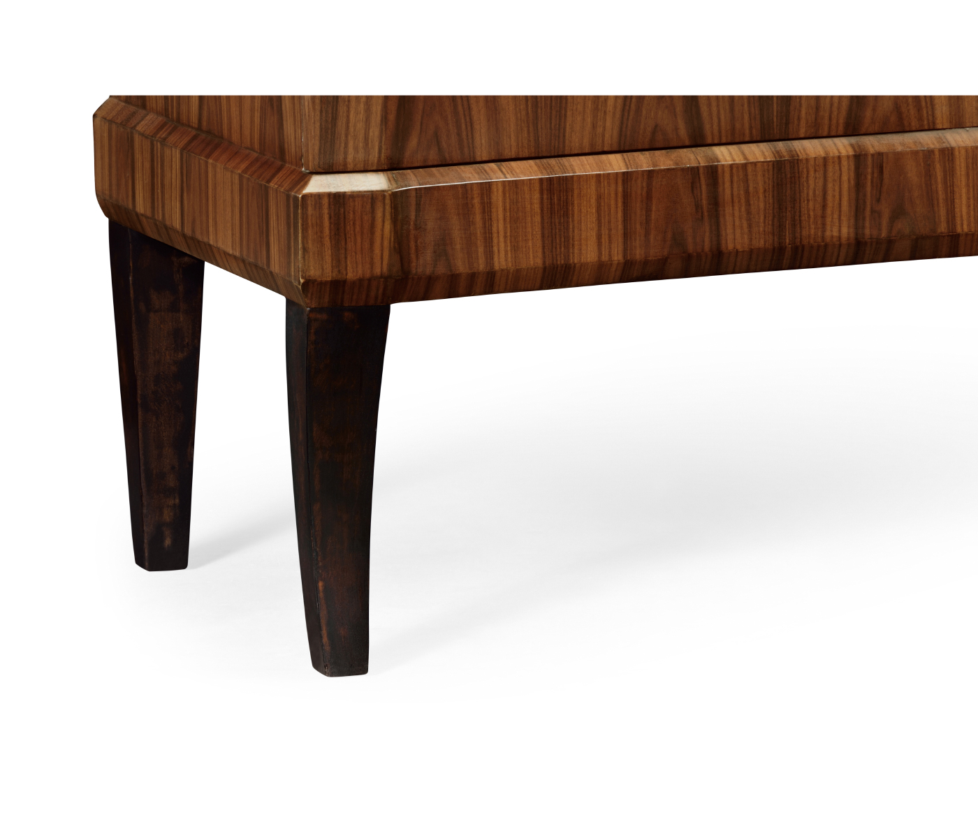 Art Deco curved sideboard with stainless steel (High lustre)