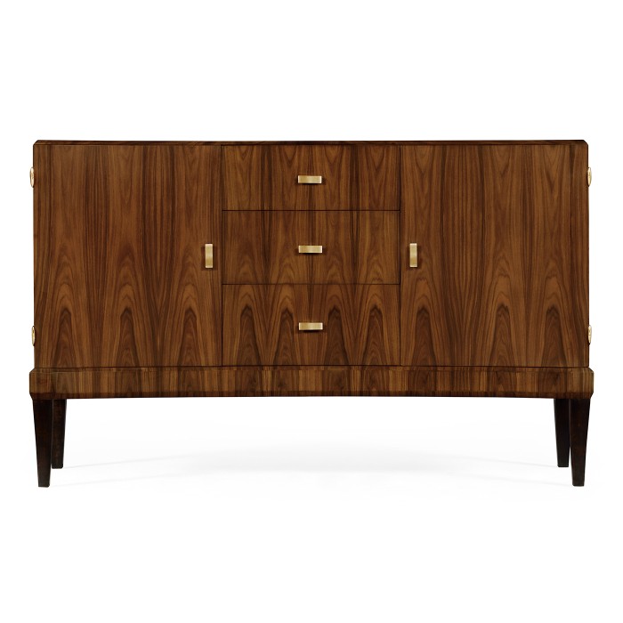 Art Deco High Lustre Curved Sideboard 