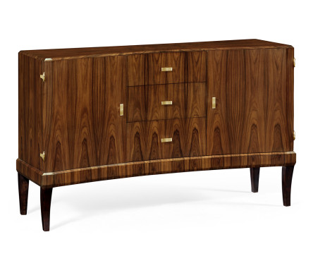 Art Deco High Lustre Curved Sideboard 