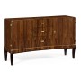 Art Deco High Lustre Curved Sideboard 