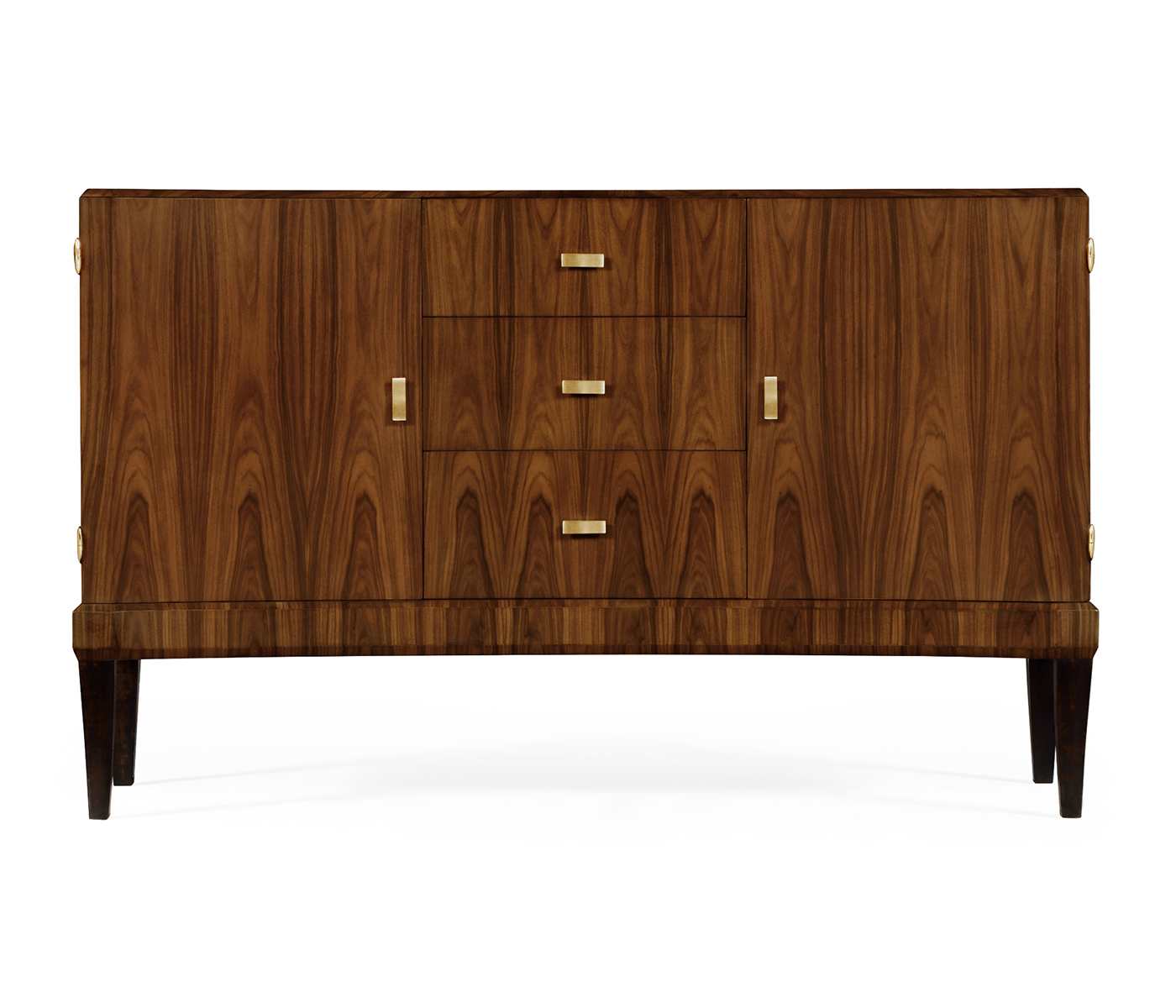 Art Deco Satin Curved Sideboard 