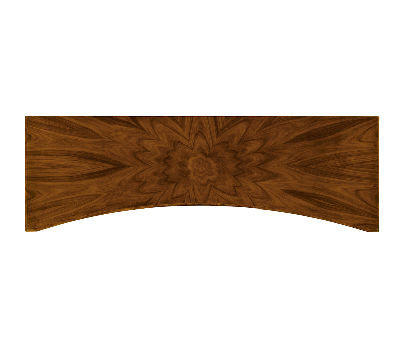 Art Deco Satin Curved Sideboard 