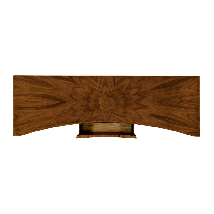 Art Deco Satin Curved Sideboard 