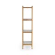 Églomisé & Gilded Iron Narrow Four-Tier Étagère