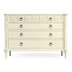 Neo-classical white painted chest of drawers