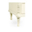 Neo-classical white painted chest of drawers