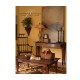 Dark Oak Windsor Style Rocking Arm Chair with A Studded Dark Antique Chestnut Leather Seat