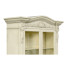 French Provincial Dusty White Glazed China Cabinet