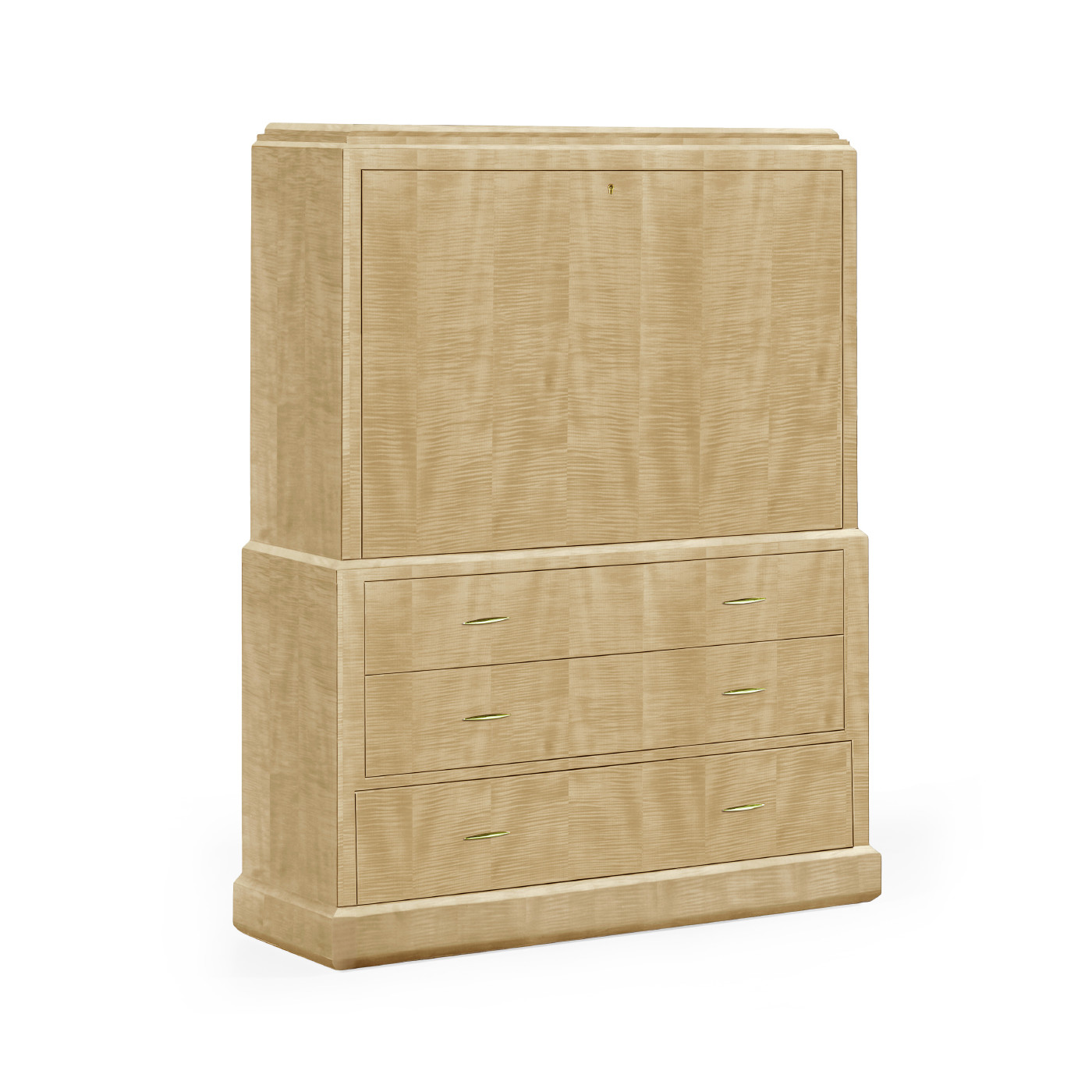 Art Deco Style Secretaire with Brass