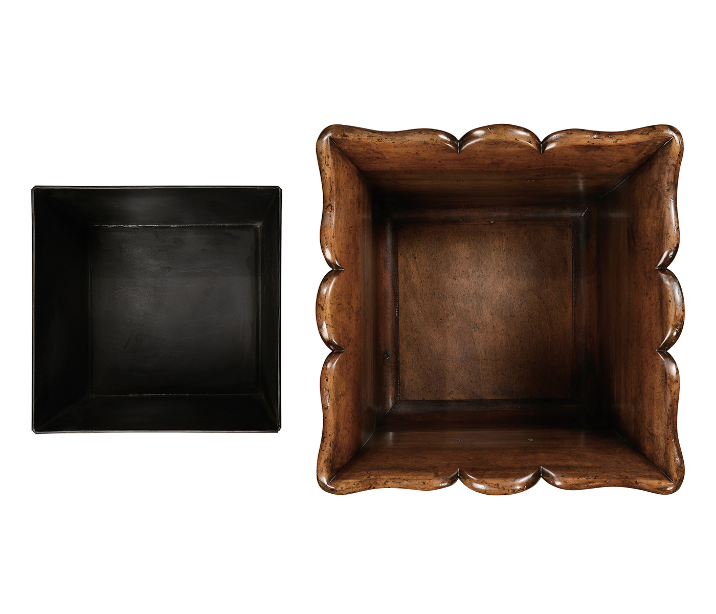 Mahogany Standing Trough Planter