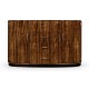 Art Deco demilune sideboard with stainless steel (High lustre)