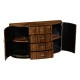 Art Deco demilune sideboard with stainless steel (High lustre)
