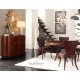 Art Deco demilune sideboard with stainless steel (Satin)