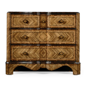 Large argentinian walnut chest of drawers