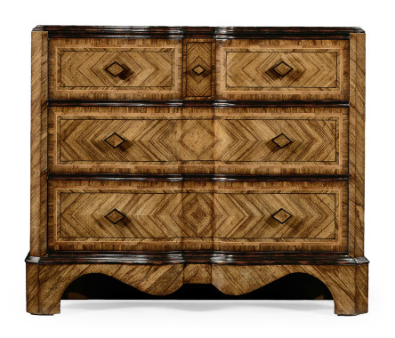 Large argentinian walnut chest of drawers