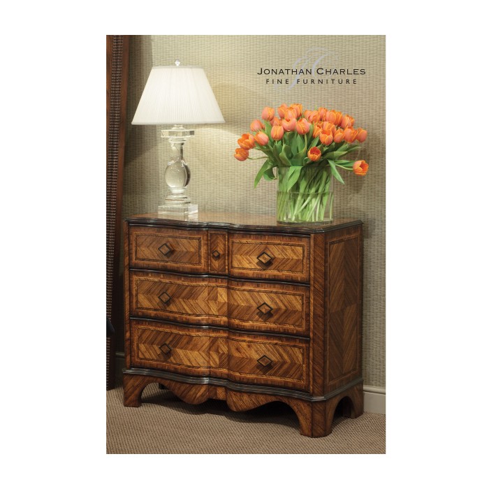 Large argentinian walnut chest of drawers
