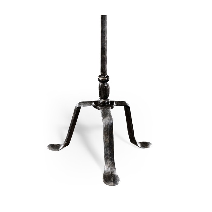 Textured Brass & Iron Lamp Table