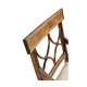 Regency Crotch Walnut Curved Back Arm Chair