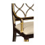 Regency Black Painted Curved Back Arm Chair