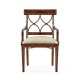 Regency Mahogany Curved Back Arm Chair