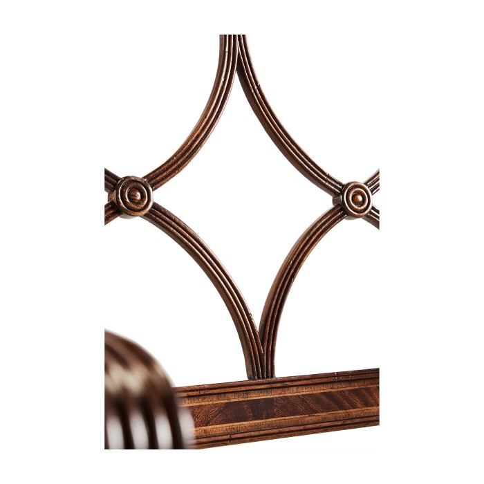 Regency Mahogany Curved Back Arm Chair