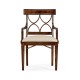 Regency Mahogany Curved Back Arm Chair
