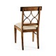 Regency Crotch Walnut Curved Back Side Chair