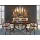 Regency Crotch Walnut Curved Back Side Chair