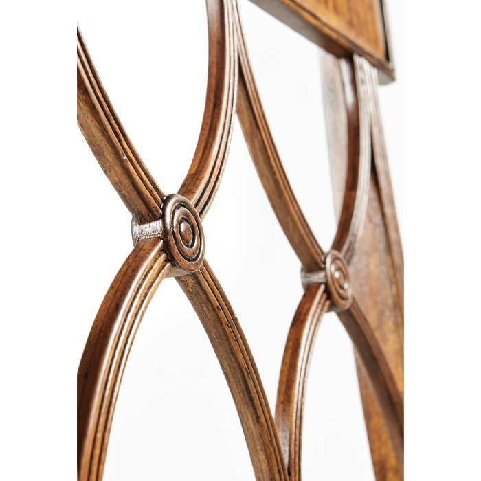 Regency Crotch Walnut Curved Back Side Chair