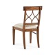 Regency Crotch Walnut Curved Back Side Chair
