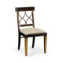 Regency Black Painted Curved Back Side Chair