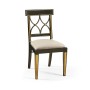 Regency Black Painted Curved Back Side Chair