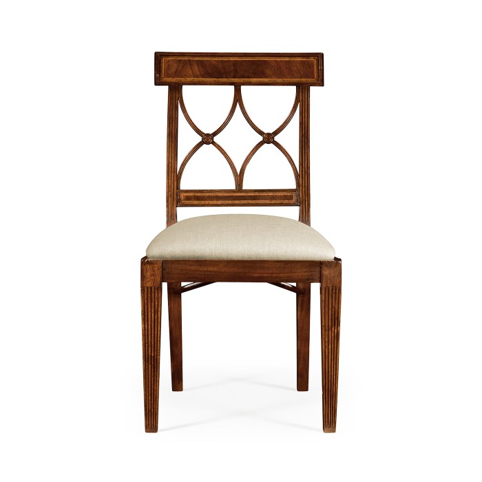 Regency Mahogany Curved Back Side Chair