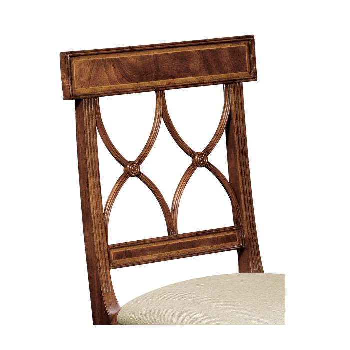 Regency Mahogany Curved Back Side Chair